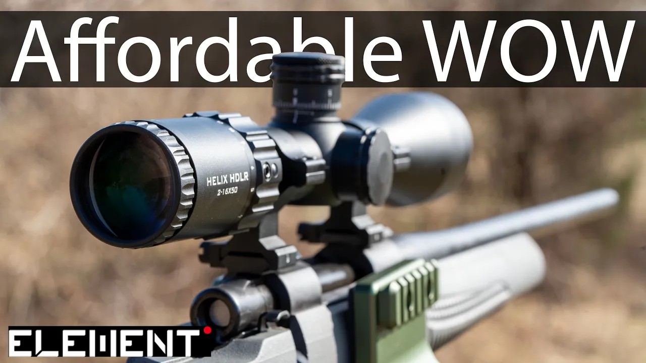 Element Optics Helix HD and Helix HDLR hunting rifle scopes booth first look