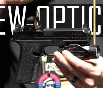Holosun new optics booth look — 507 Comp, SCS, SCRS at Shot Show 2023
