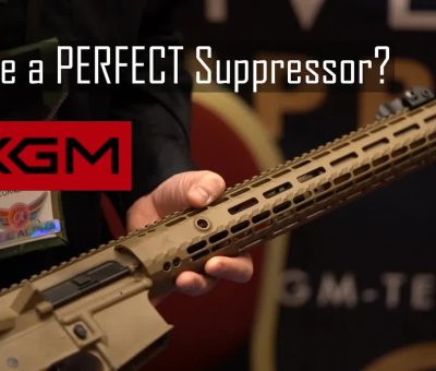 KGM Technology suppressors and R556i integrally suppressed AR Shot Show 2023 booth