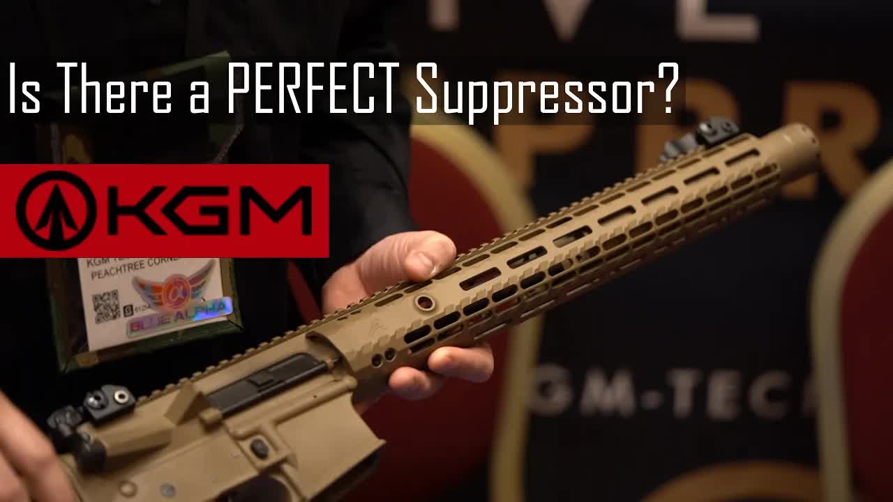 KGM Technology suppressors and R556i integrally suppressed AR Shot Show 2023 booth