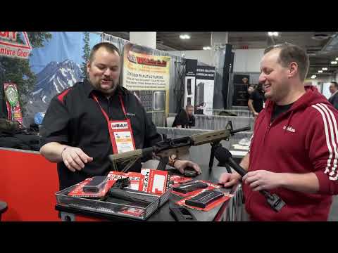 Mean Arms MA Loader and Endomag fixed-mag compliance gear booth interview at Shot Show 2022