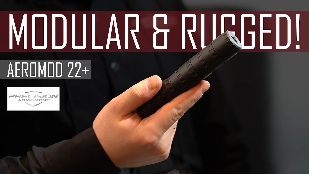 Precision Armament Aeromod 22 Plus modular rimfire suppressor Shot Show 2023