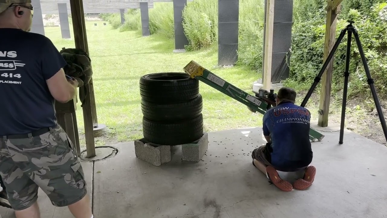 Sunwayfoto T4020 used as rear support — SlavGuns PRS Rimfire / NRL22