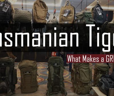 Tasmanian Tiger modular rifle cases and packs Shot Show 2023 booth with Hank