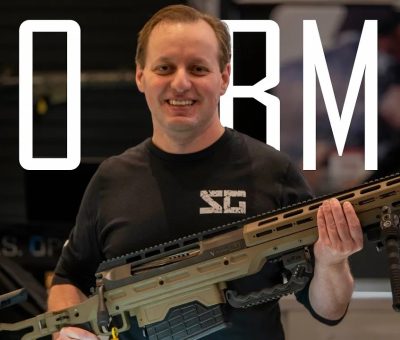 Victrix Corvo 50 BMG and Venus 22LR precision rifles Shot Show 2023 US Optics booth