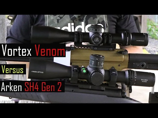 Vortex Venom vs Arken SH4 Gen 2 sub-$500 FFP rifle scope comparison
