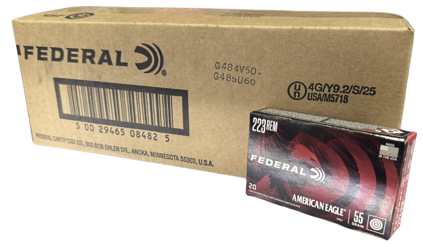 Federal AE .223 55gr FMJBT 500rd