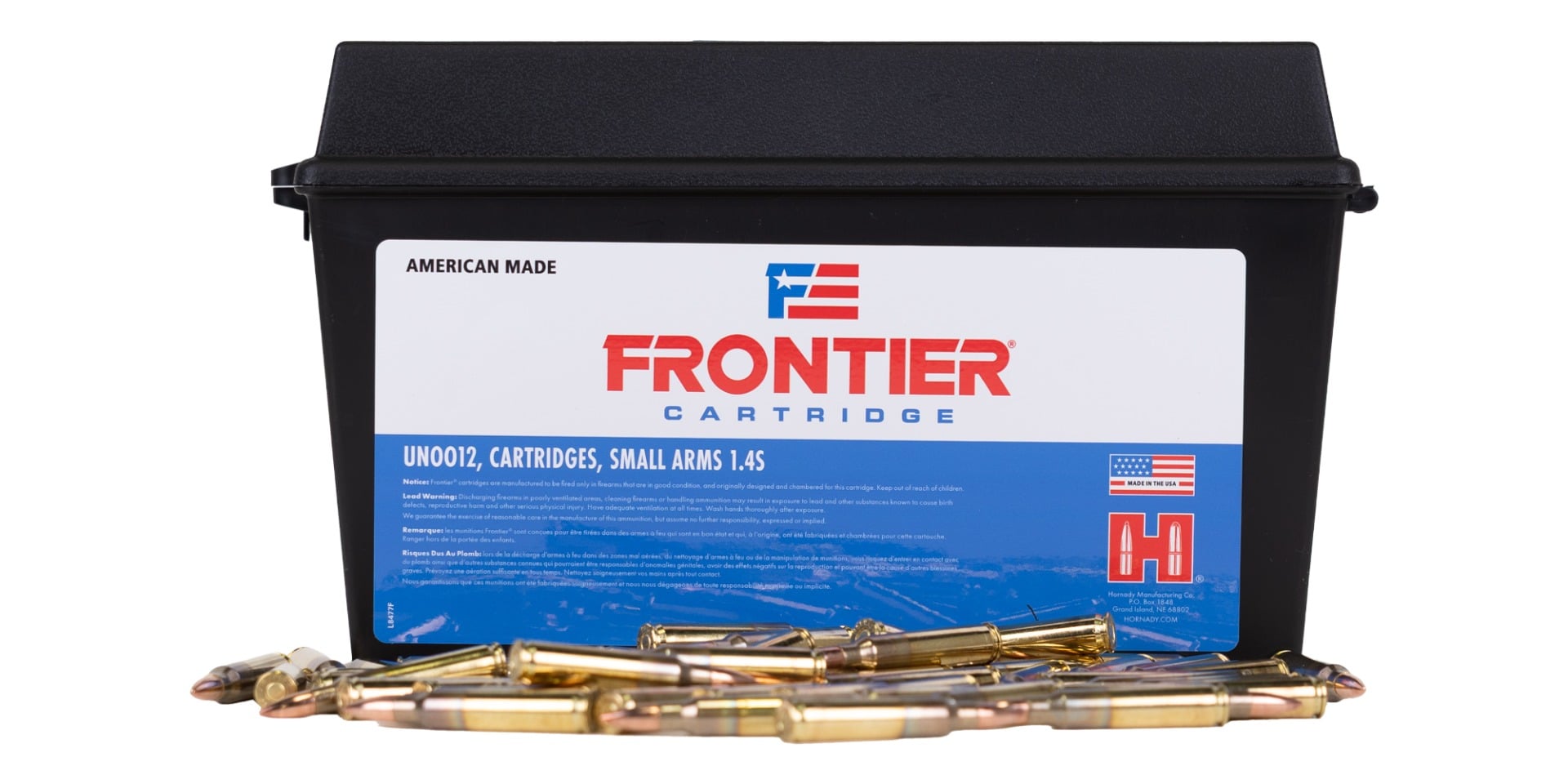 Hornady Frontier XM193 150rd ammo can