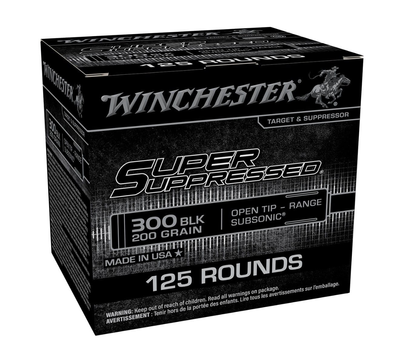 Winchester Super Suppressed 300 BLK 200gr 125rd