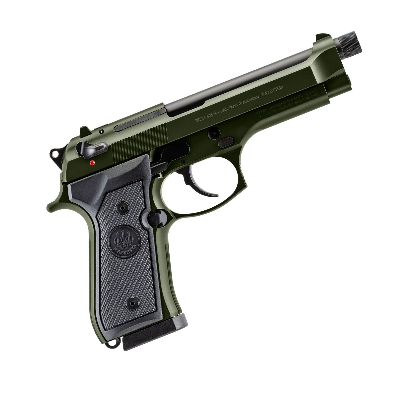 Beretta 92FS OD Green 9mm threaded barrel pistol