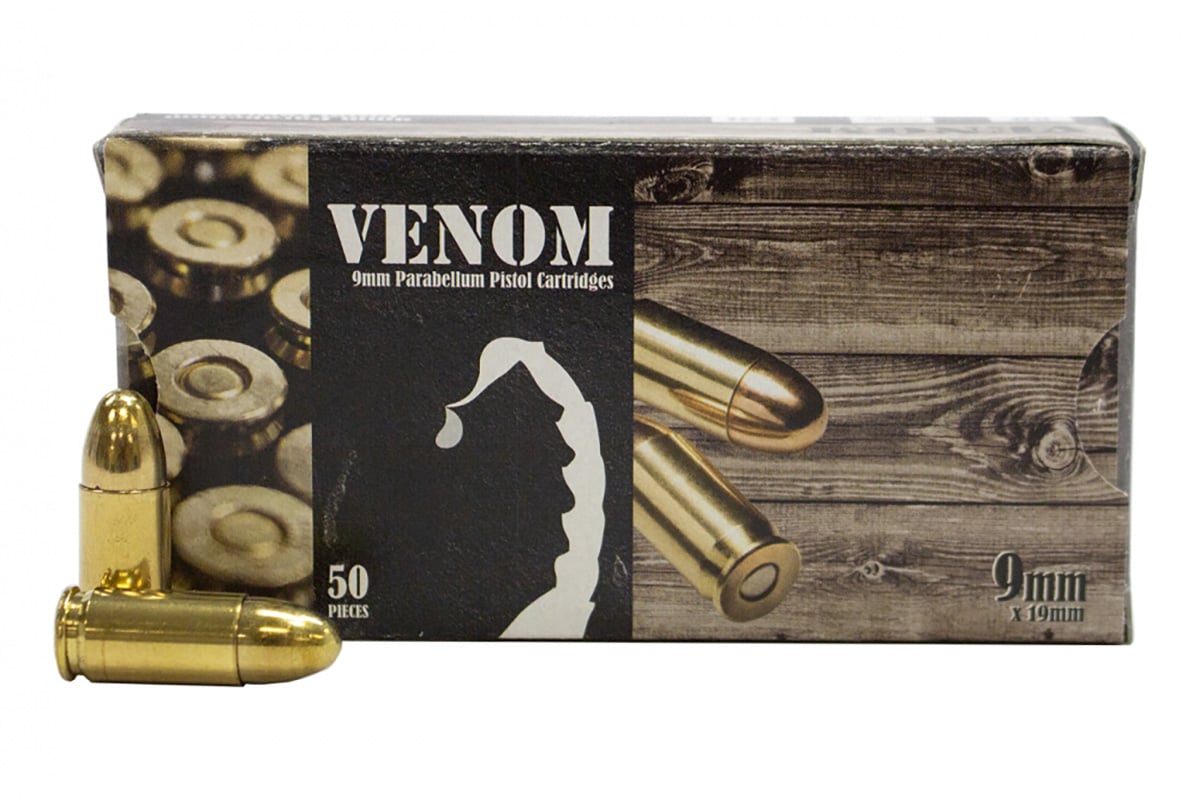 Venom 9mm 115gr FMJ 50rd