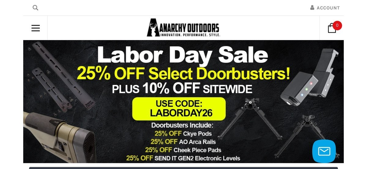 Anarchy Outdoors Scope Base Flash Sale