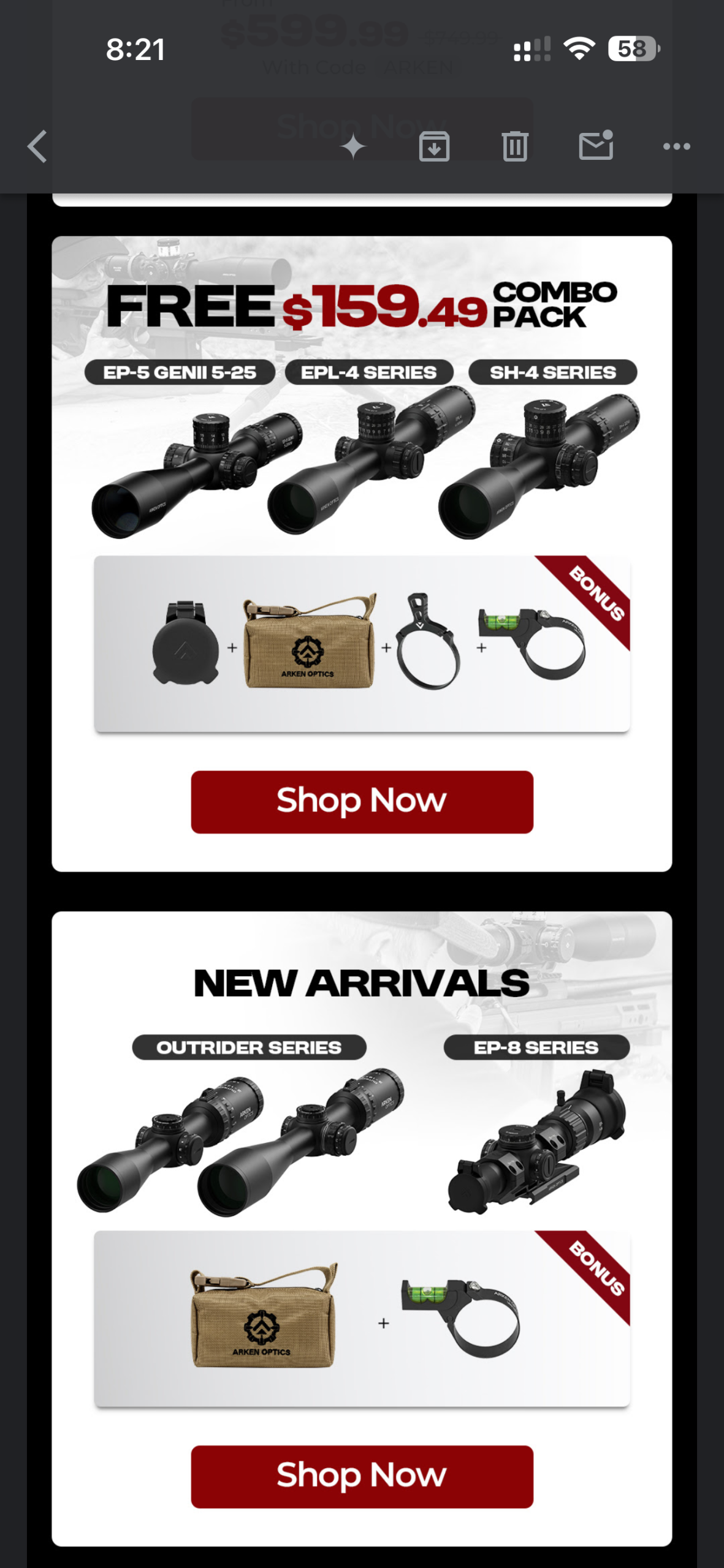 Arken Biggest Fall Sale creative 3