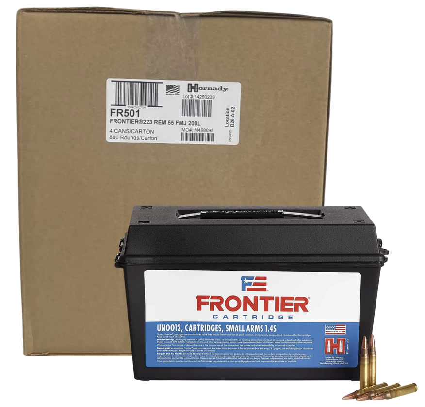 Hornady Frontier .223 55gr FMJ 800rd
