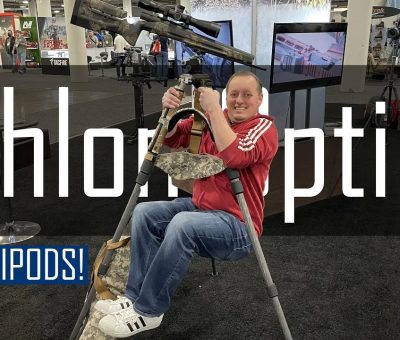 Athlon Optics shooting tripods SHOT Show 2022 booth first look