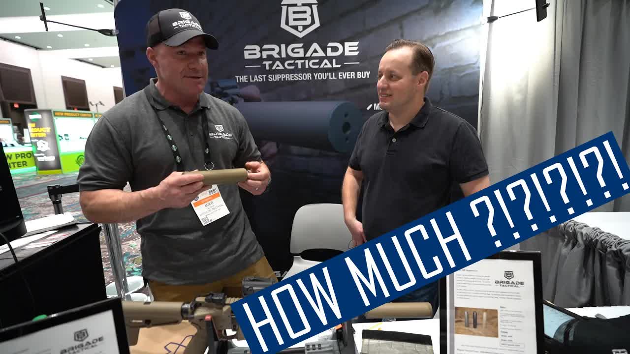 Brigade Tactical rifle suppressors Shot Show 2022 first look booth