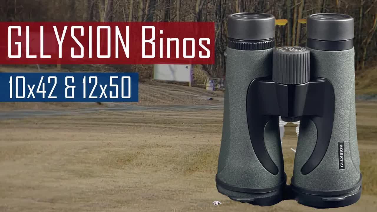 Gllysion 10x42 and 12x50 roof prism binoculars budget range bag review
