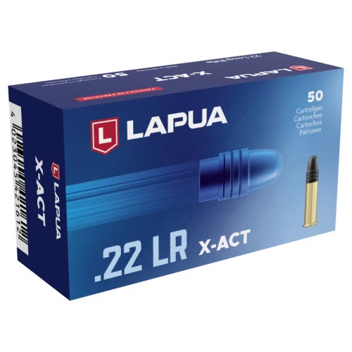 Lapua X-ACT .22 LR ammunition, 50-round box