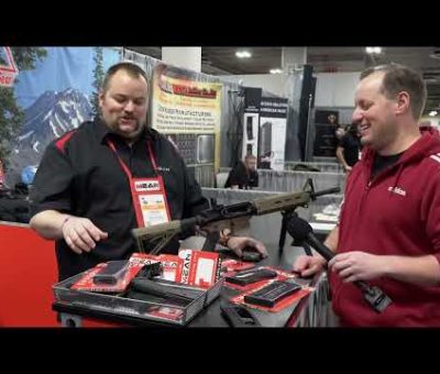 Mean Arms MA Loader and Endomag fixed-mag compliance gear booth interview at Shot Show 2022