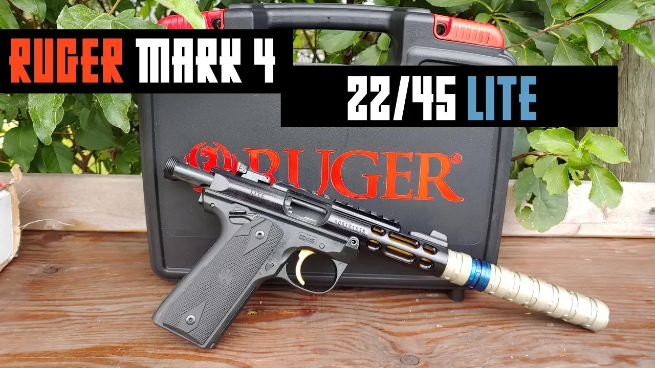 Ruger Mark IV 22/45 Lite .22 LR rimfire pistol review
