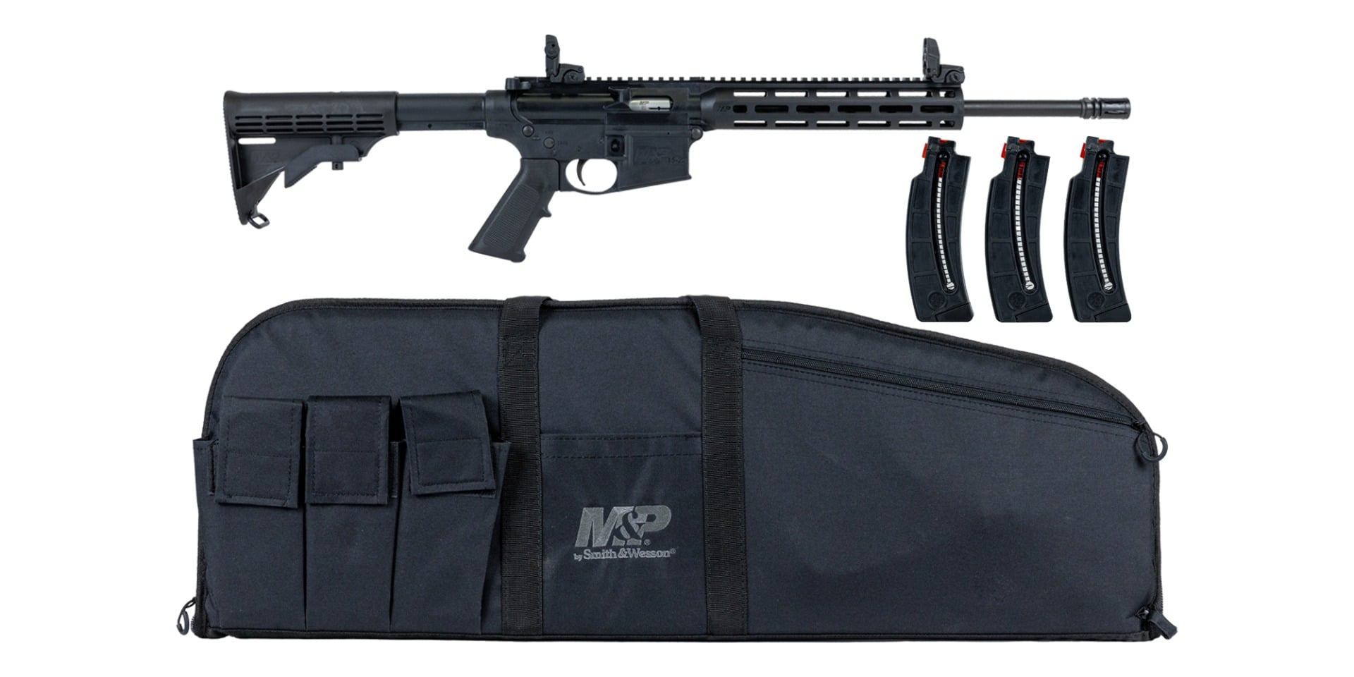 Smith & Wesson M&P 15-22 Sport .22 LR rifle with magazines and M&P Duty Carry Case at PSA