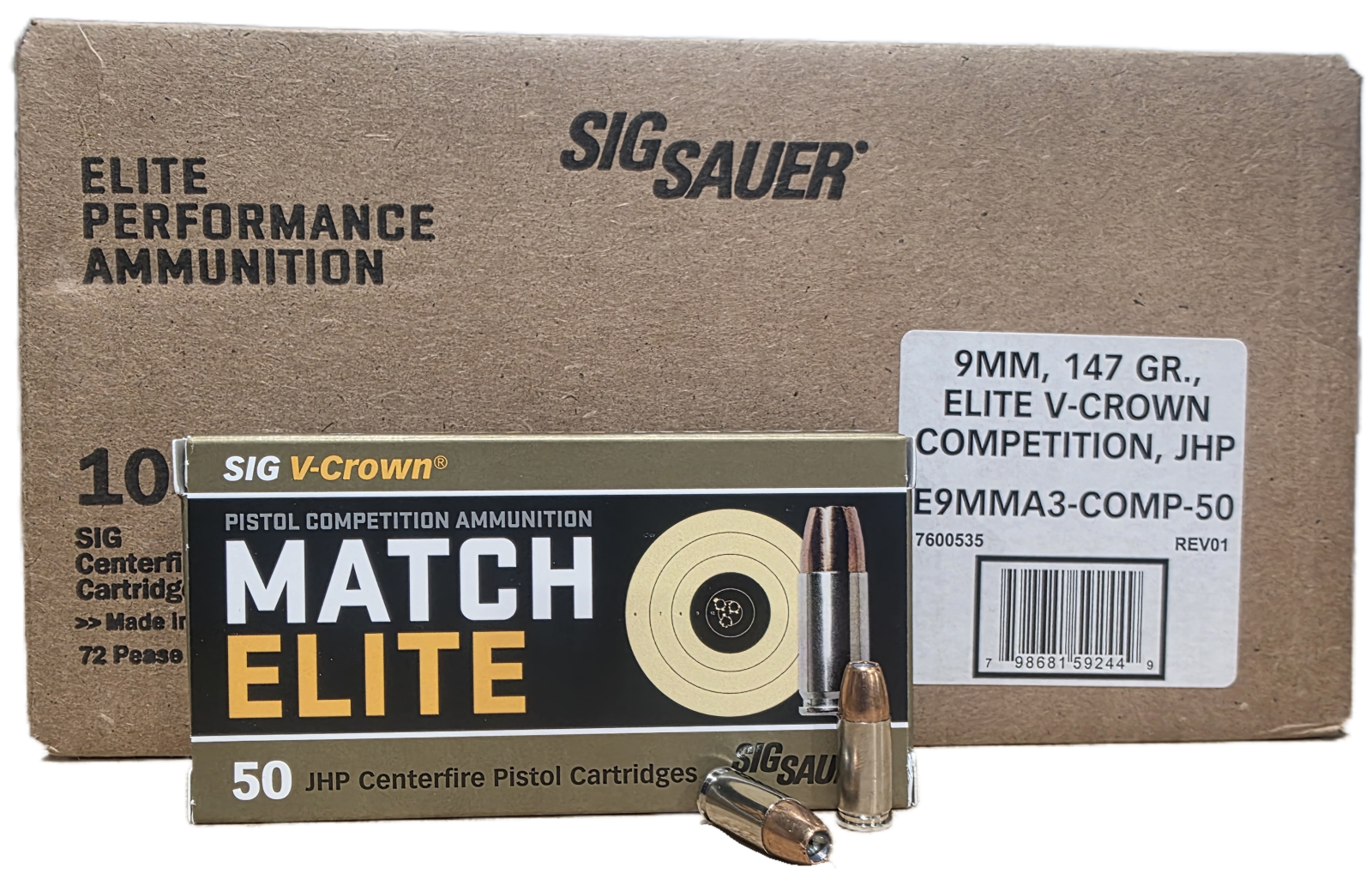 Sig Match Elite 9mm 147gr 1000rd