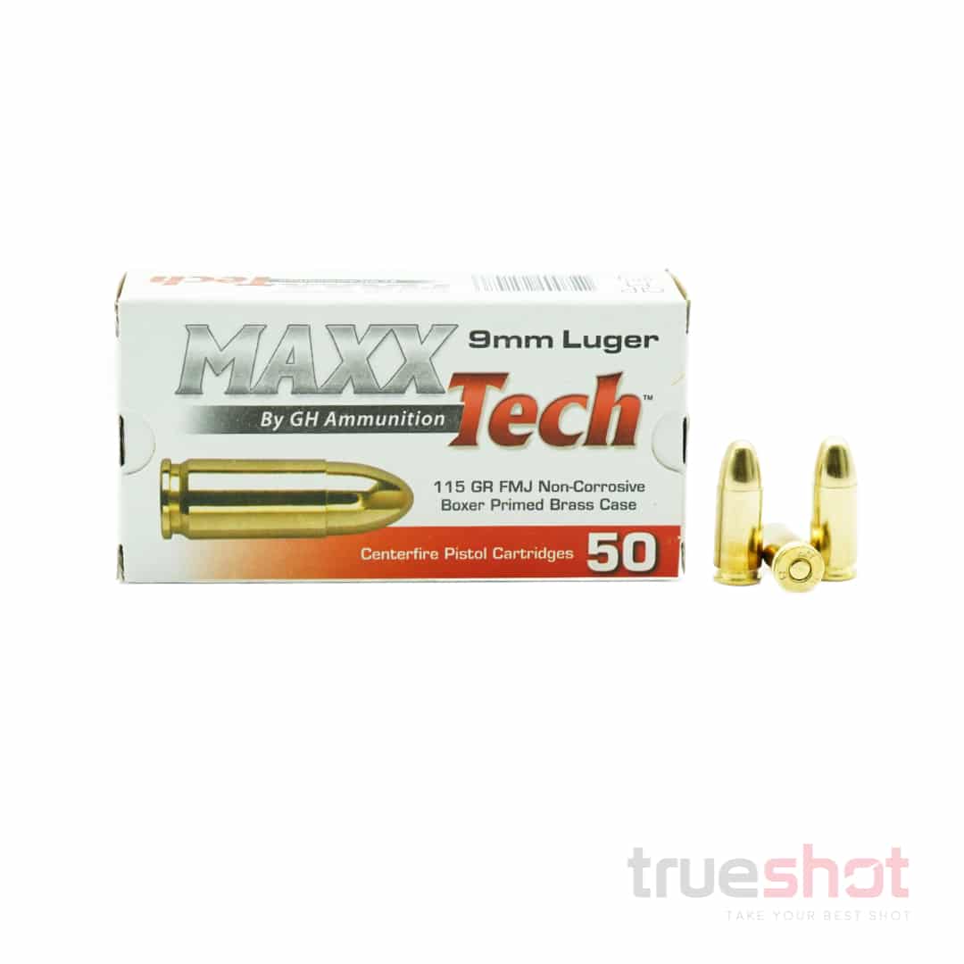 MaxxTech 9mm 115gr FMJ 1000rd
