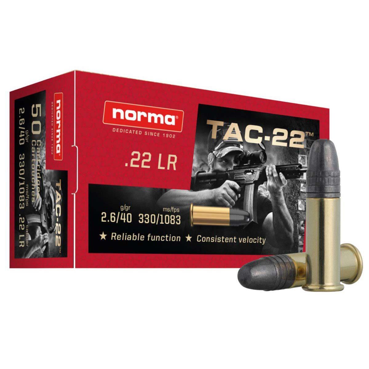 Norma TAC-22 .22 LR 50rd