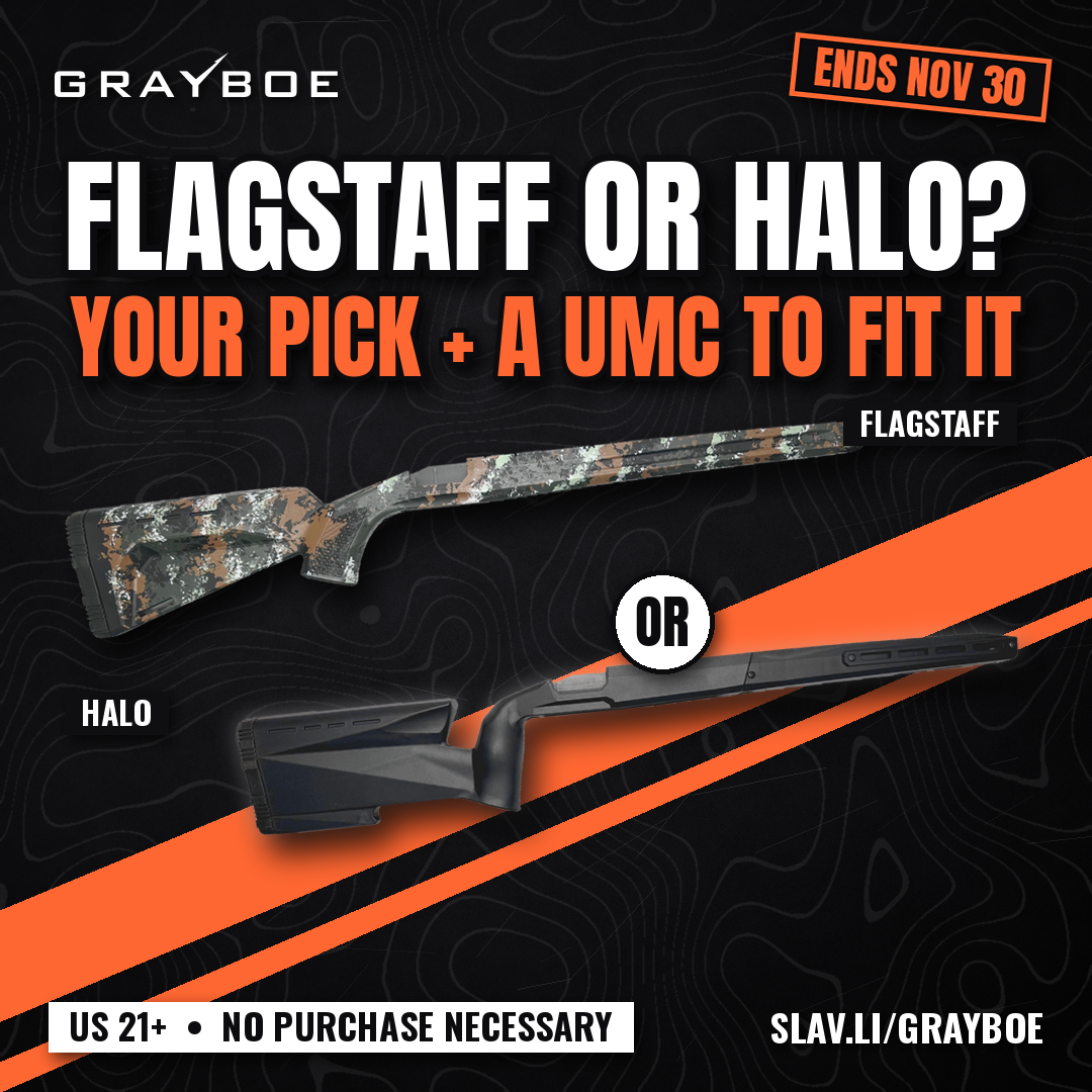 Grayboe stock giveaway: win a Flagstaff or Halo stock plus a UMC