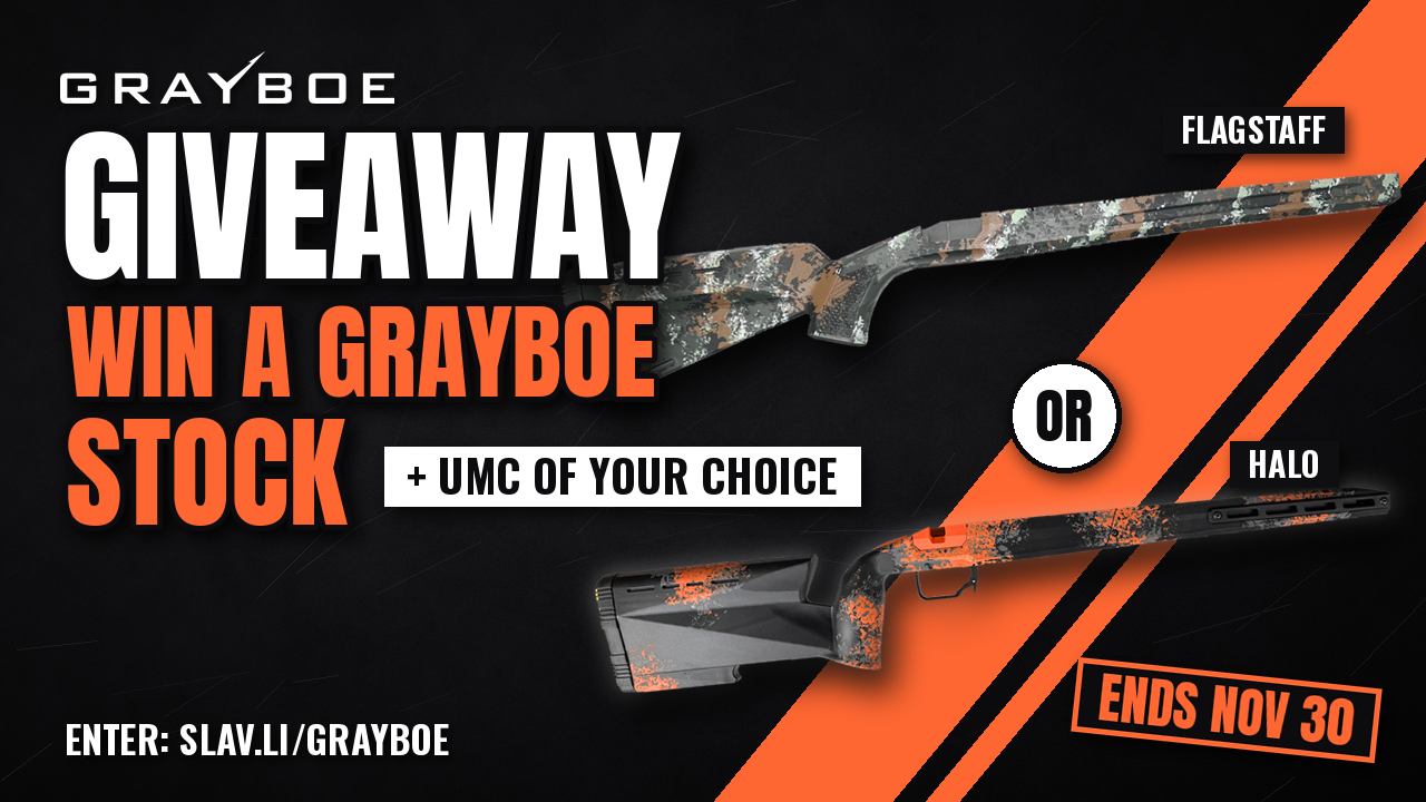 Grayboe stock giveaway - win a Flagstaff or Halo plus UMC of your choice