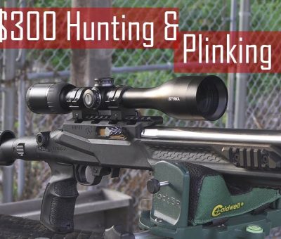 Styrka S5 4.5-14x44 rifle scope mounted on a Ruger 10/22 chassis build on a range rest