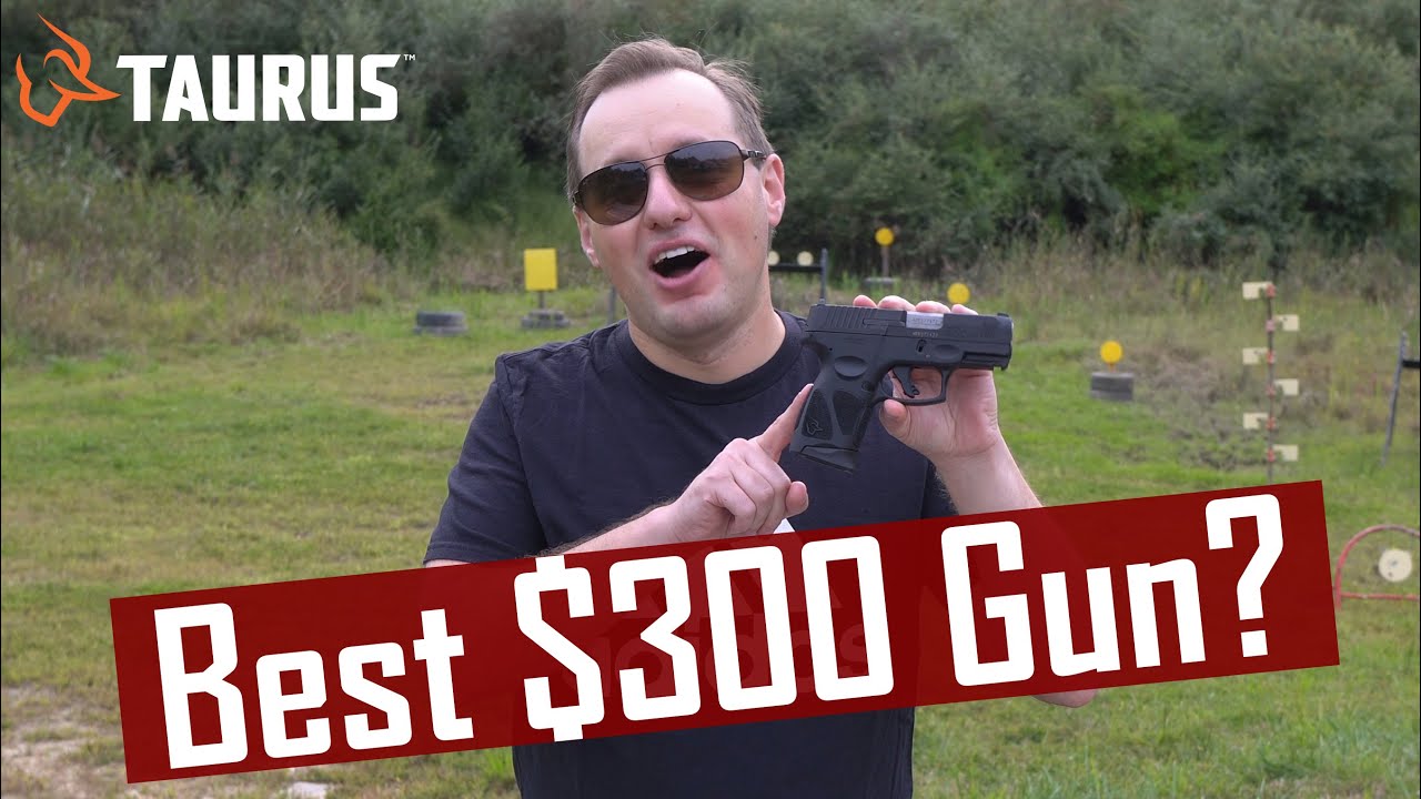 SlavGuns holding the Taurus G3C 9mm compact pistol at the range